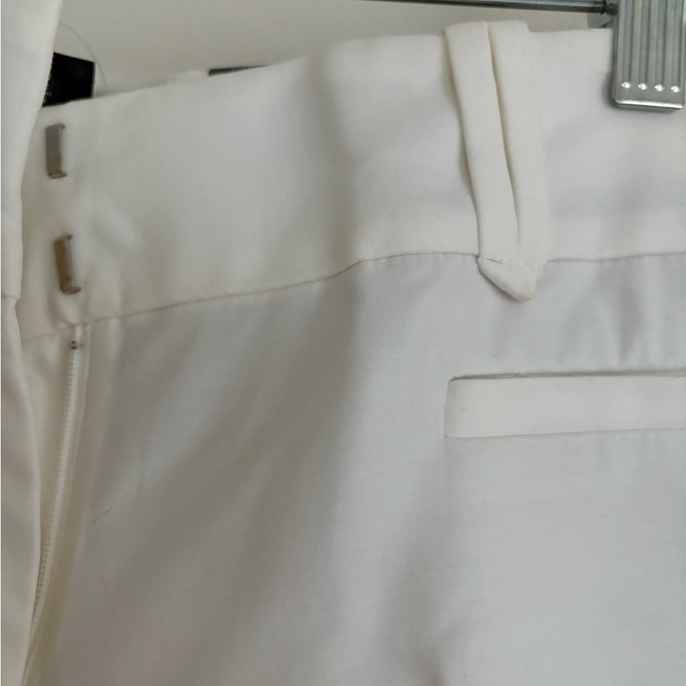 NEW! TAGS! Ann Taylor Signature Winter White Pants Boot Leg Gentle Stretch Sz 4 - Picture 4 of 6